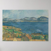 Paul Cezanne - De baai van Marseille Poster (Voorkant)
