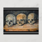 Paul Cezanne - De drie schedel Briefkaart (Voorkant)