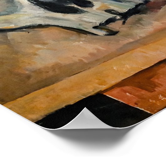 Paul Cezanne - De drie schedel Poster (Hoek)