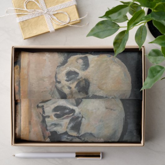 Paul Cezanne - De drie schedel Tissuepapier (Geschenk)