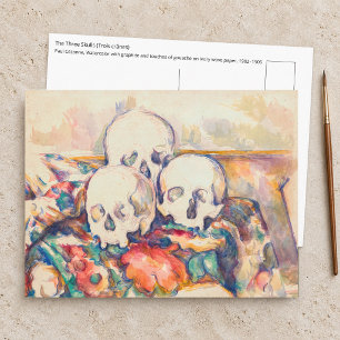Paul Cezanne - De Drie Schedels Aquarel Briefkaart