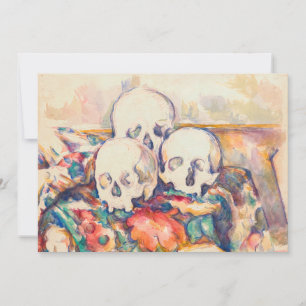 Paul Cezanne - De Drie Schedels Aquarel Kaart