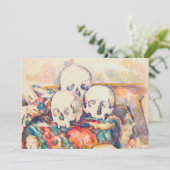 Paul Cezanne - De Drie Schedels Aquarel Kaart (Staand voorkant)