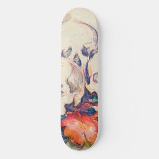 Paul Cezanne - De Drie Schedels Aquarel Persoonlijk Skateboard (Voorkant)