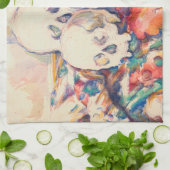 Paul Cezanne - De Drie Schedels Aquarel Theedoek (Gevouwen)