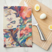 Paul Cezanne - De Drie Schedels Aquarel Theedoek (Quarter Fold)