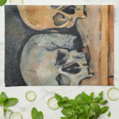 Paul Cezanne - De Drie Schedels Theedoek (Gevouwen)