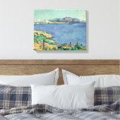 Paul Cezanne - De Golf van Marseille Canvas Afdruk (Insitu (Slaapkamer))