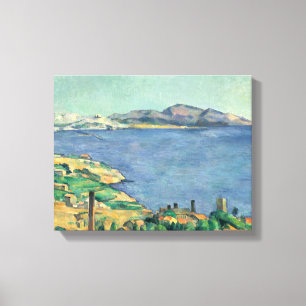 Paul Cezanne - De Golf van Marseille Canvas Afdruk