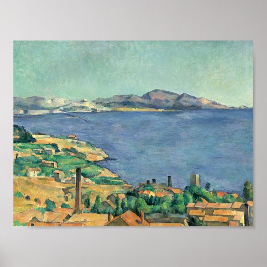 Paul Cezanne - De Golf van Marseille Poster (Voorkant)