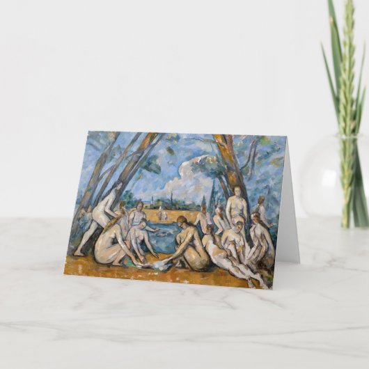 Paul Cezanne - De Grote Baders Kaart (Voorkant)