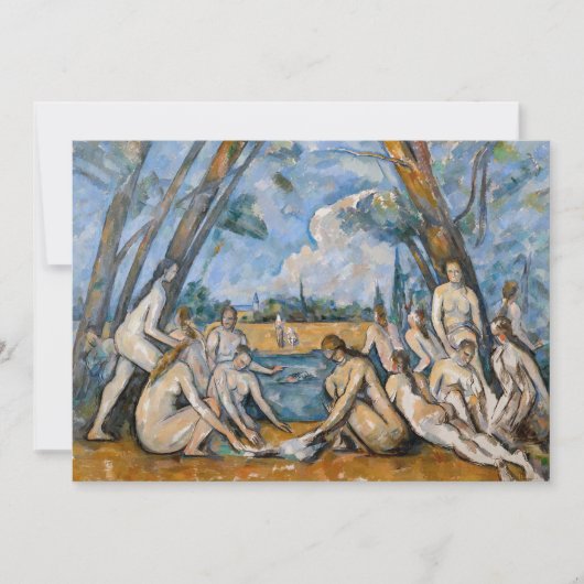 Paul Cezanne - De Grote Baders Kaart (Voorkant)