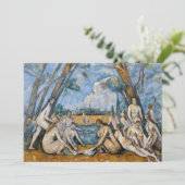 Paul Cezanne - De Grote Baders Kaart (Staand voorkant)