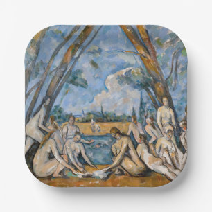 Paul Cezanne - De Grote Baders Papieren Bordje
