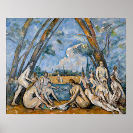 Paul Cezanne - De Grote Baders Poster