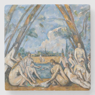 Paul Cezanne - De Grote Baders Stenen Onderzetter