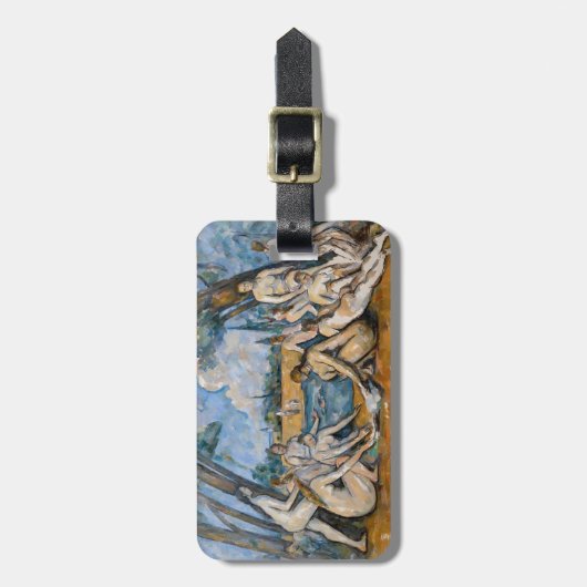 Paul Cezanne - De Grote Bathers Bagagelabel (Voorkant verticaal)