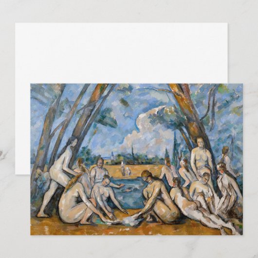 Paul Cezanne - De Grote Bathers Bedankkaart (Voorkant / Achterkant)
