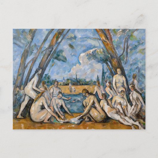 Paul Cezanne - De Grote Bathers Briefkaart (Voorkant)