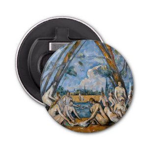 Paul Cezanne - De Grote Bathers Button Flesopener