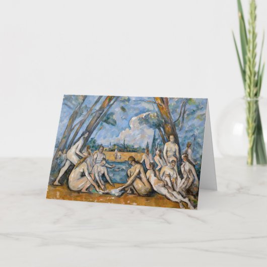 Paul Cezanne - De Grote Bathers Kaart (Voorkant)