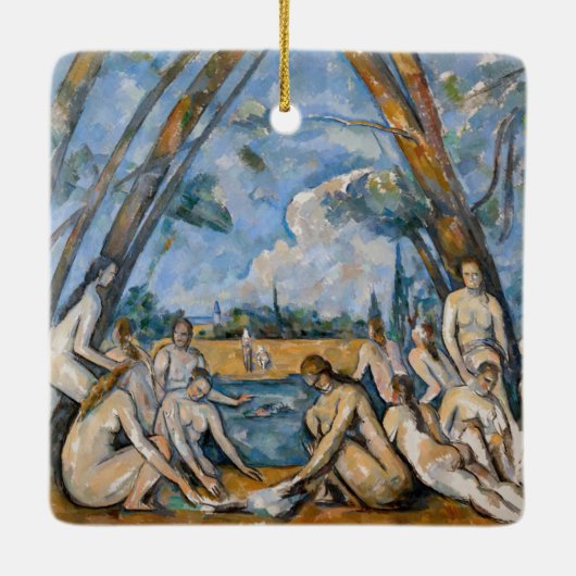 Paul Cezanne - De Grote Bathers Keramisch Ornament (Achterkant)