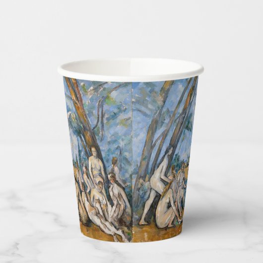 Paul Cezanne - De Grote Bathers Papieren Bekers (Links)