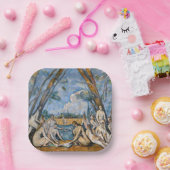 Paul Cezanne - De Grote Bathers Papieren Bordje (Feest)