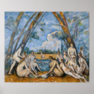 Paul Cezanne - De Grote Bathers Poster