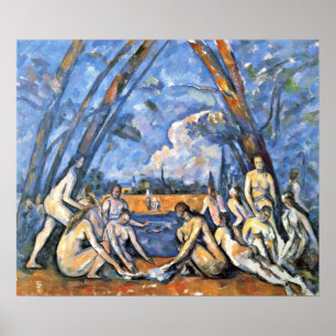 Paul Cezanne - De Grote Bathers Poster