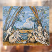 Paul Cezanne - De Grote Bathers Raamsticker (Vel 2)
