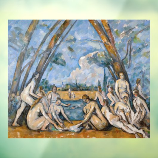 Paul Cezanne - De Grote Bathers Raamsticker (Vel 3)