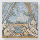 Paul Cezanne - De Grote Bathers Stenen Onderzetter (Voorkant)
