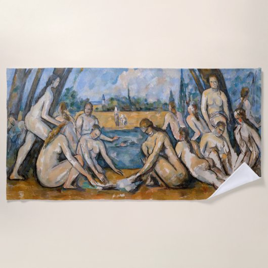 Paul Cezanne - De Grote Bathers Strandlaken (Voorkant)