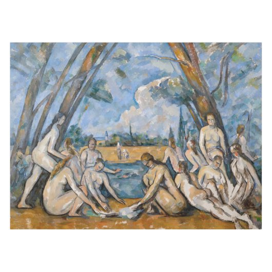Paul Cezanne - De Grote Bathers Tafelkleed (Voorkant (Horizontaal))