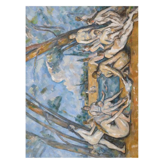 Paul Cezanne - De Grote Bathers Tafelkleed (Voorkant)