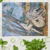 Paul Cezanne - De Grote Bathers Theedoek (Gevouwen)