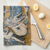 Paul Cezanne - De Grote Bathers Theedoek (Quarter Fold)