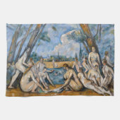 Paul Cezanne - De Grote Bathers Theedoek (Horizontaal)