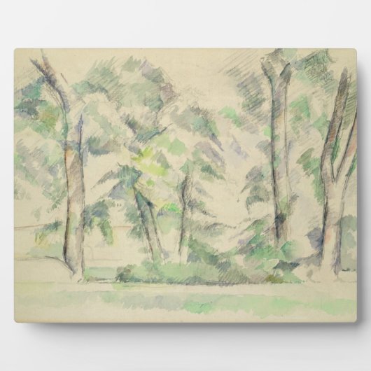 Paul Cezanne | De grote bomen in Jas de Bouffan; Fotoplaat (Voorkant)