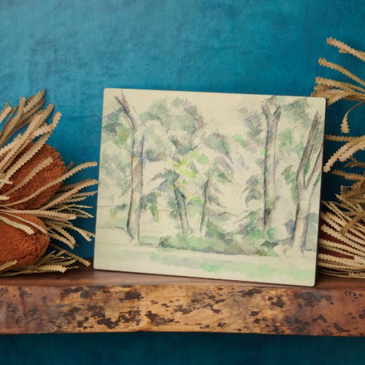 Paul Cezanne | De grote bomen in Jas de Bouffan; Fotoplaat (Zijkant)