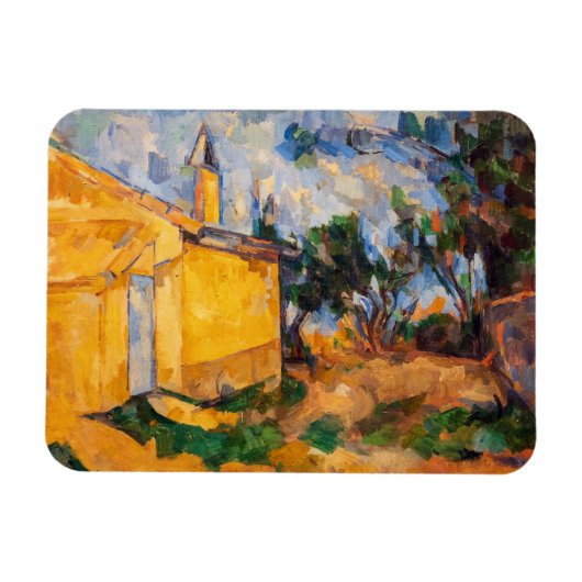 Paul Cezanne - De hut van Jourdan Magneet (Horizontaal)