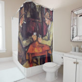 Paul Cezanne - De kaart speelt het fijne Kunstschi Douchegordijn (In situ)