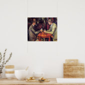 Paul Cezanne - De kaart speelt het fijne Kunstschi Poster (Keuken)