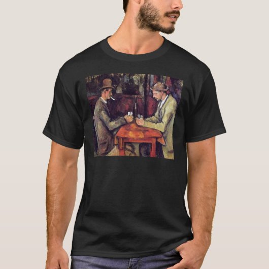 Paul Cezanne - De kaart speelt het fijne Kunstschi T-shirt (Voorkant)