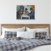Paul Cezanne | De Kaarten Canvas Afdruk (Insitu (Slaapkamer))