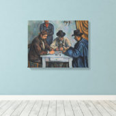 Paul Cezanne | De Kaarten Canvas Afdruk (Insitu (Houten vloer))
