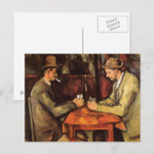 PAUL CEZANNE - De kaartspelers 1894 Briefkaart (Voorkant / Achterkant)
