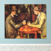 PAUL CEZANNE - De kaartspelers 1894 Canvas Afdruk (Insitu (Houten vloer))