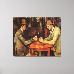 PAUL CEZANNE - De kaartspelers 1894 Canvas Afdruk